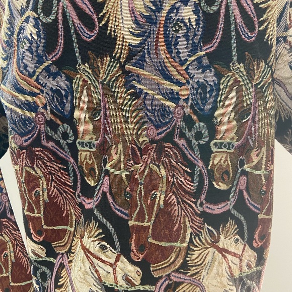 Vintage Keren Hart horse jacket small unlined EUC - Picture 2 of 7